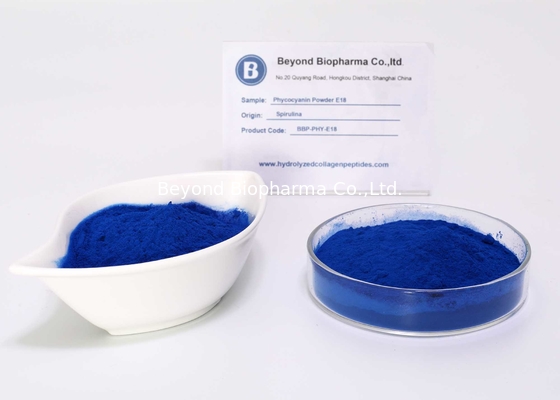 น้ำยาละลายน้ำ E18 Phycocyanin ผงสำหรับอาหารธรรมชาติสีฟ้า