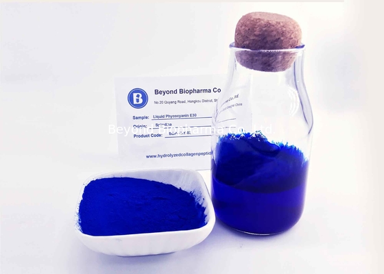 สาหร่ายสีฟ้าสารสกัดจากสาหร่ายเกลียวทองสำหรับอาหาร Pigment Liquid Phycocyanin E30